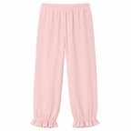 Women’s Corduroy Ruffle-Cuff Pants – Loose Straight Leg