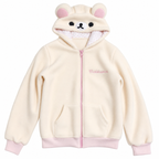 Women's Bear-Ear Hooded Zip Hoodie