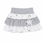 Kawaii Star & Stripe Ruffle Mini Skirt