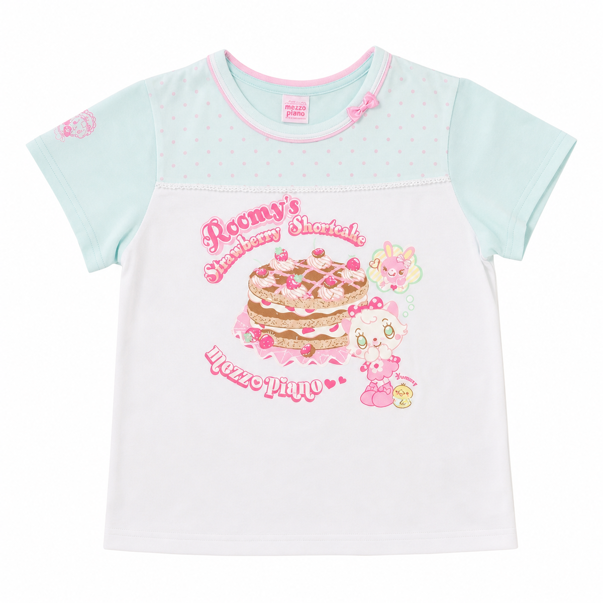Women's White Kawaii Graphic T-Shirt – Short Sleeve Slim Fit