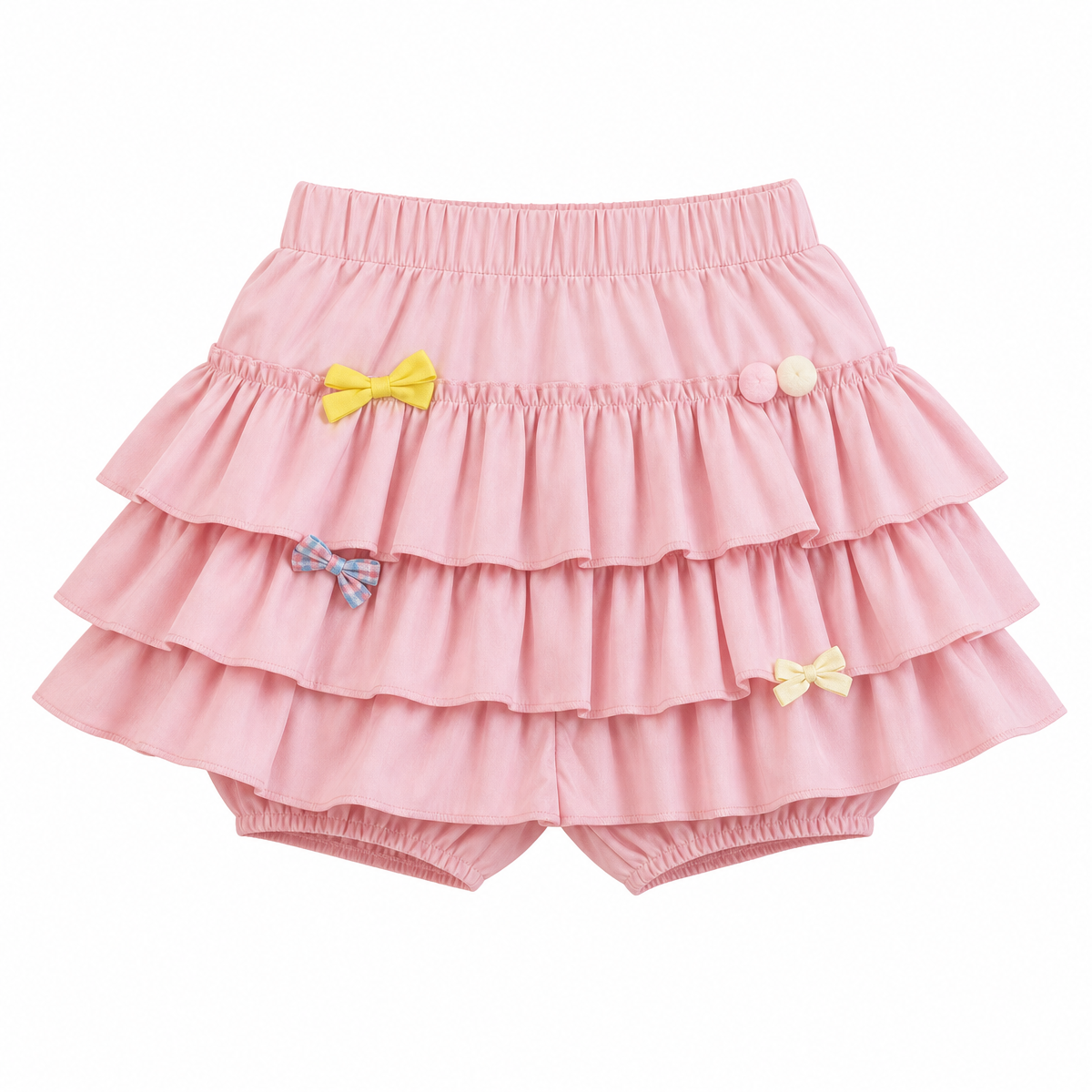 Y2K Ruffle Mini Skirt with Bow Details