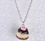 Kawaii Cake Pendant Necklace, 50 cm