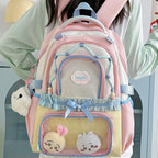 Kawaii Ita Display Backpack with Clear Pockets