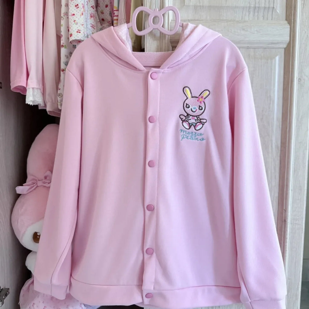 Kawaii Hooded Embroidered Jacket