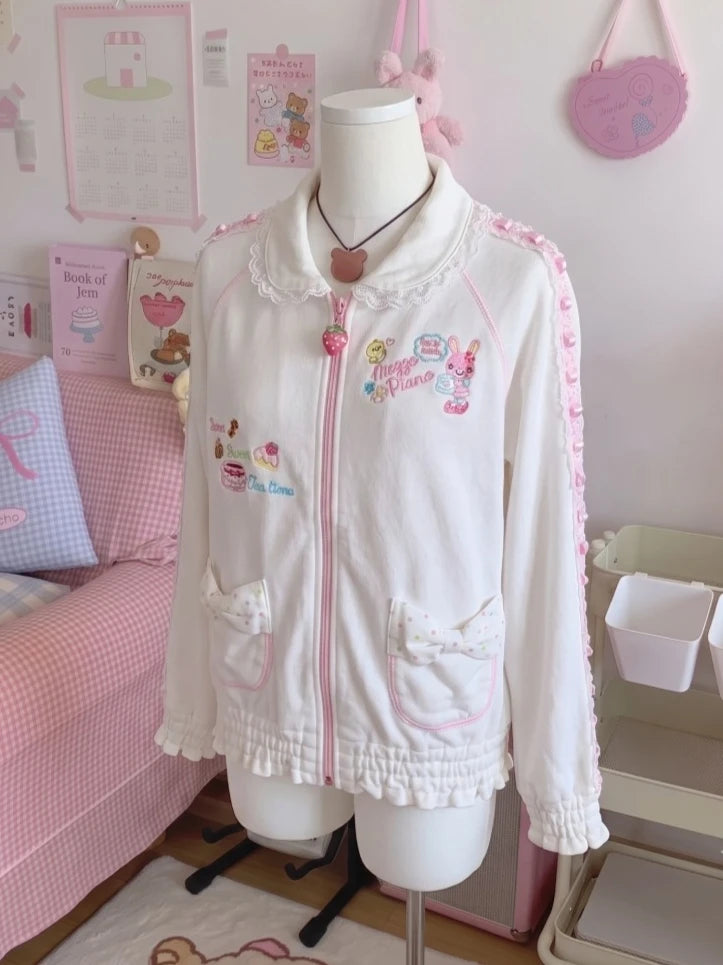 Kawaii Hooded Embroidered Jacket