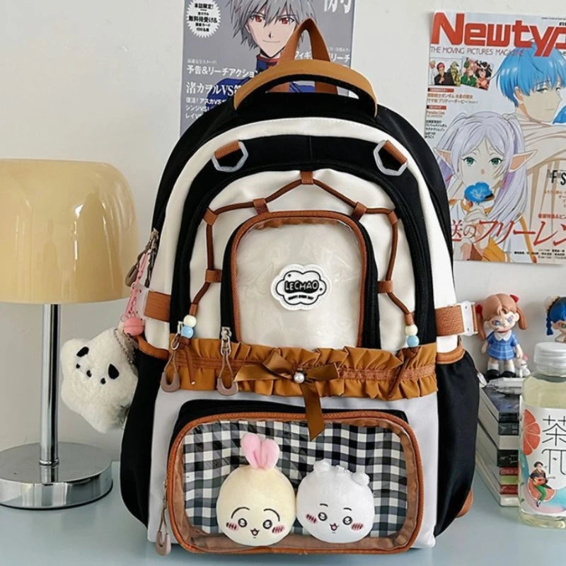 Kawaii Ita Display Backpack with Clear Pockets