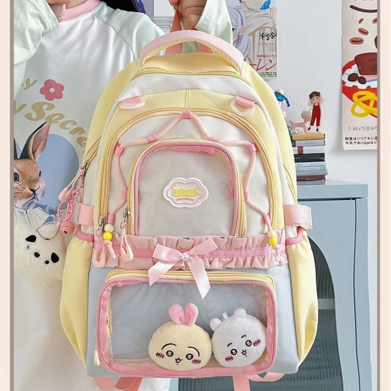 Kawaii Ita Display Backpack with Clear Pockets