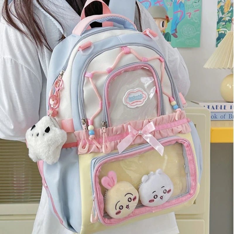 Kawaii Ita Display Backpack with Clear Pockets