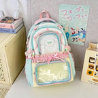 Kawaii Ita Display Backpack with Clear Pockets