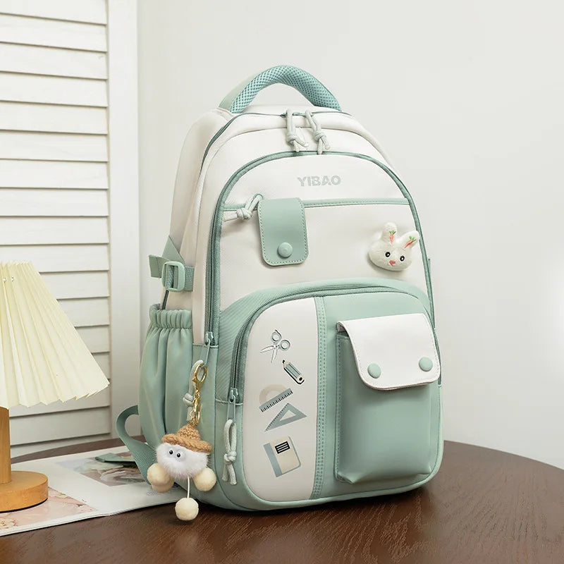 Kawaii Rabbit Backpack with Multiple Pockets – Color Options