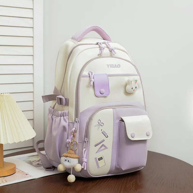 Kawaii Rabbit Backpack with Multiple Pockets – Color Options