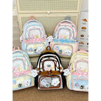 Kawaii Ita Display Backpack with Clear Pockets