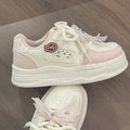 Kawaii Cat & Fish Lace-Up Platform Sneakers