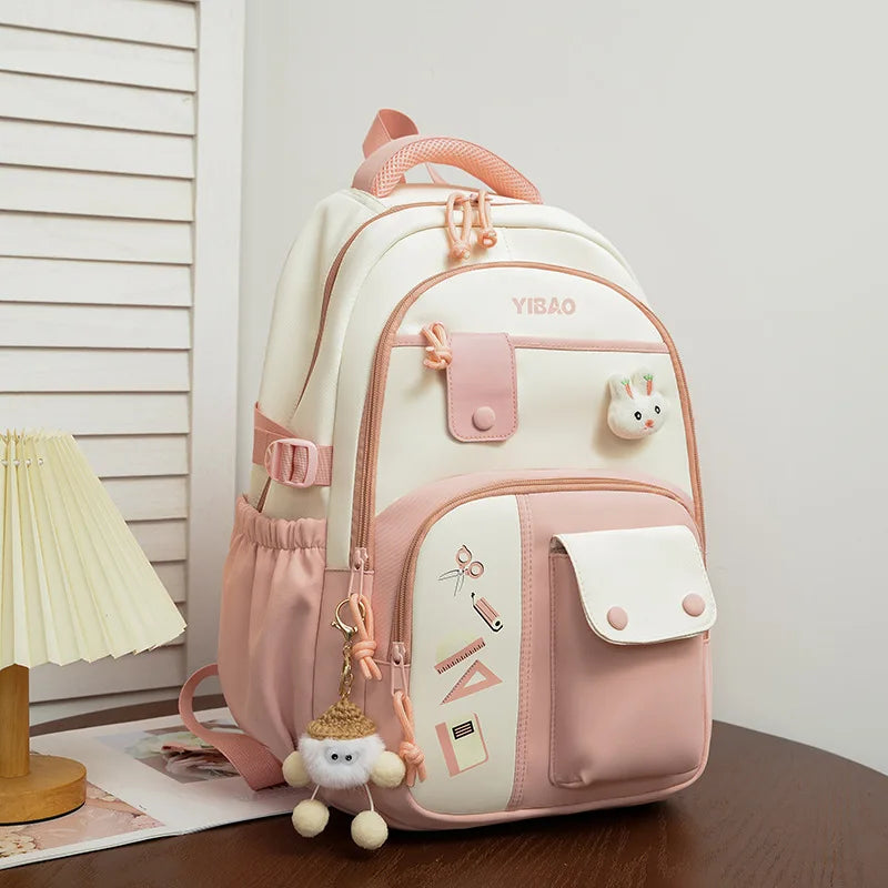 Kawaii Rabbit Backpack with Multiple Pockets – Color Options
