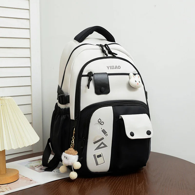 Kawaii Rabbit Backpack with Multiple Pockets – Color Options