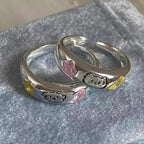 Kawaii Adjustable Cat or Dog Cartoon Alloy Ring
