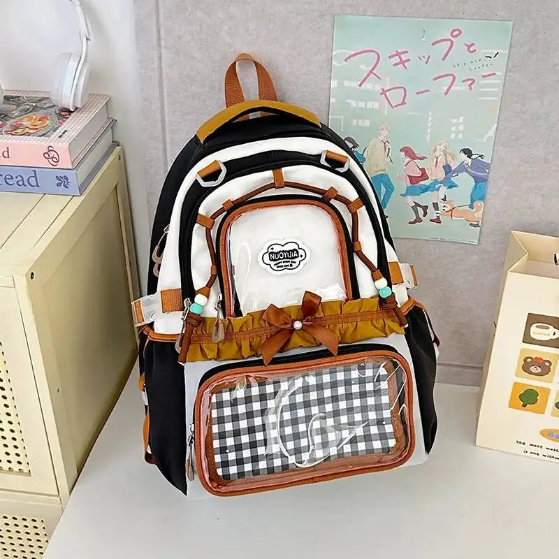 Kawaii Ita Display Backpack with Clear Pockets