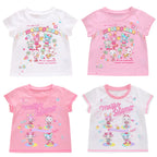 Kawaii Girls' Mezzopiano Cartoon Graphic Short-Sleeve T-Shirt