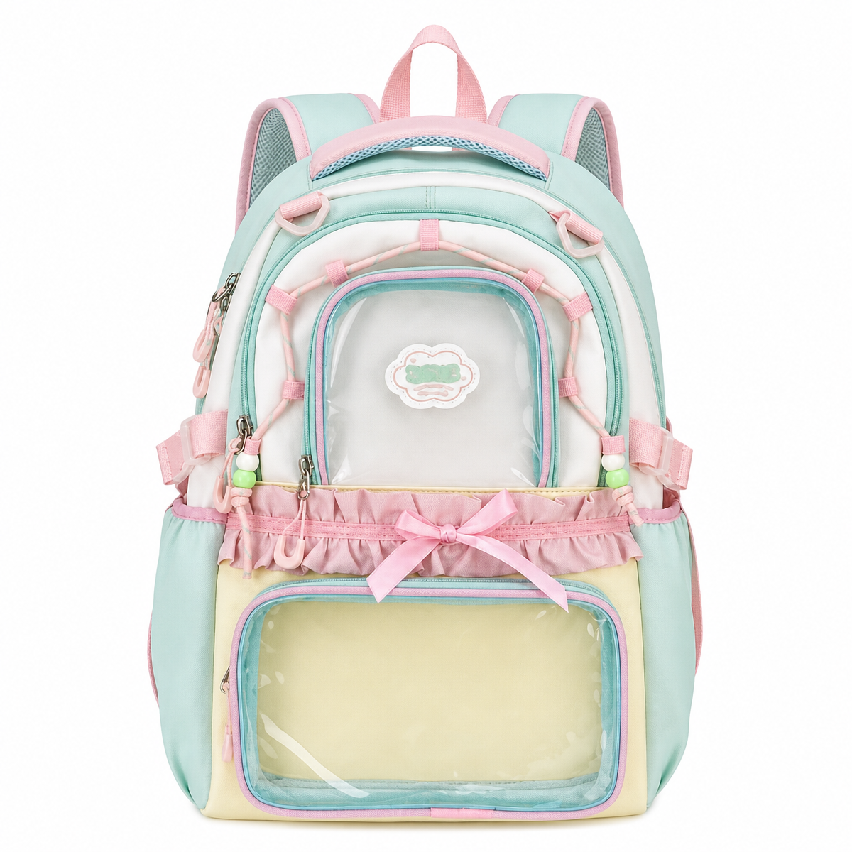 Kawaii Ita Display Backpack with Clear Pockets
