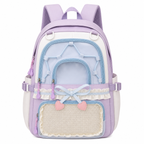 Heart Bow Ita Backpack with Transparent Display Pocket
