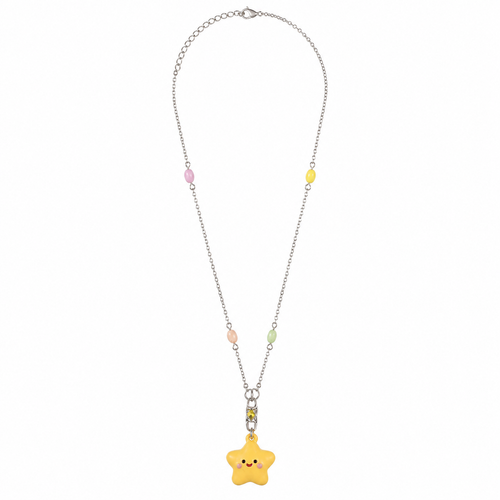 Colorful Beaded Star Pendant Necklace